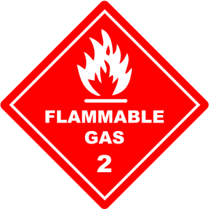 Flammable Gas Hazard Symboll