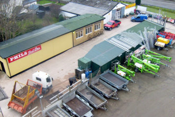 aerial view of Phils Tool hire