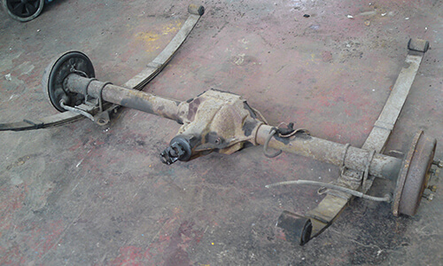 1950 chevrolet rusty axle