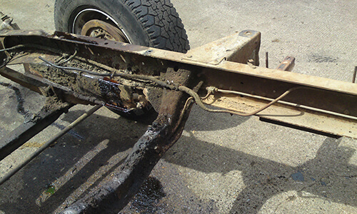 1950 chevrolet rust chassis